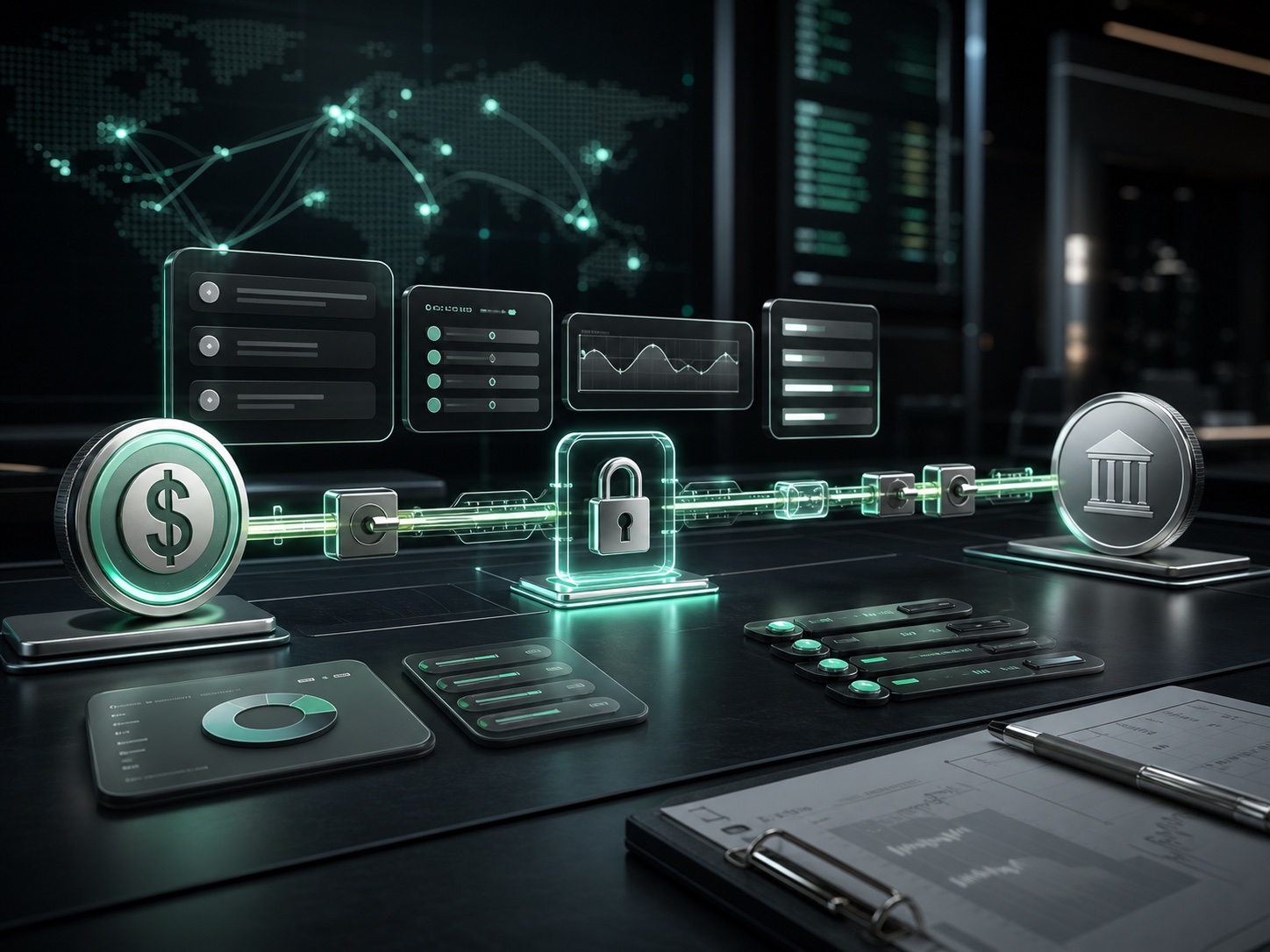 Quote lock and transfer orchestration across fiat and stablecoin rails
